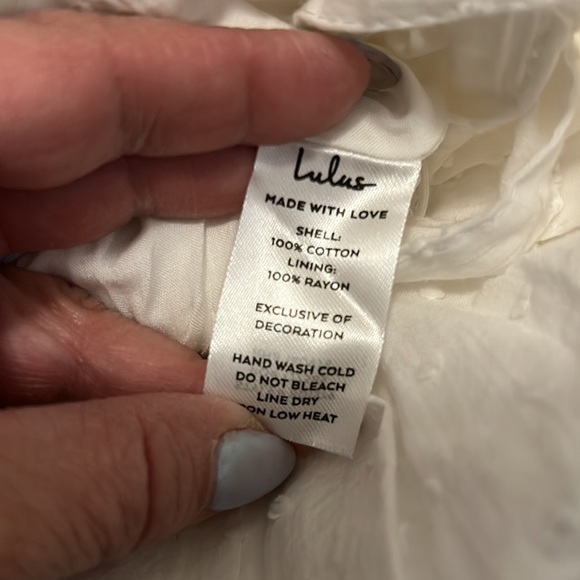 Lulus Chasing Summer White Swiss Dot Tie Back Maxi Dress - Picture 10 of 10